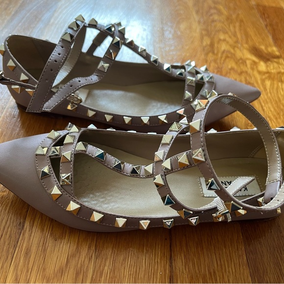 Kaitlyn Pan tan patent leather pointed-toe flats - Picture 4 of 4